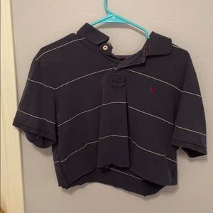 cropped american eagle polo